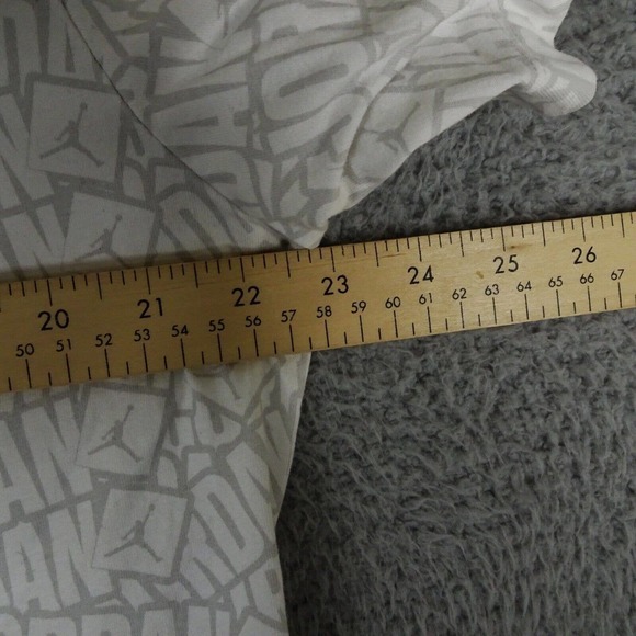 Nike Air Jordan Shirt Mens XL White All‎ Over Sticker Crew Neck - Picture 4 of 9